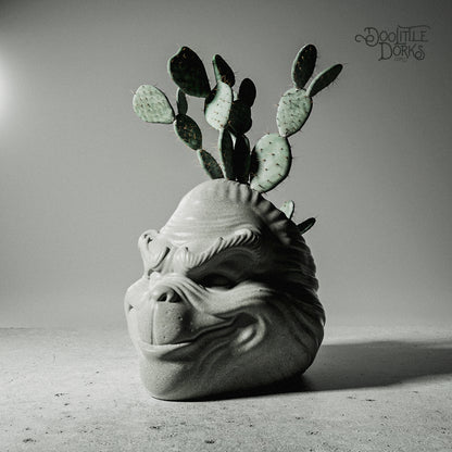 The Grinch Concrete Planter
