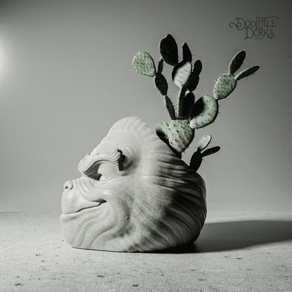 The Grinch Concrete Planter