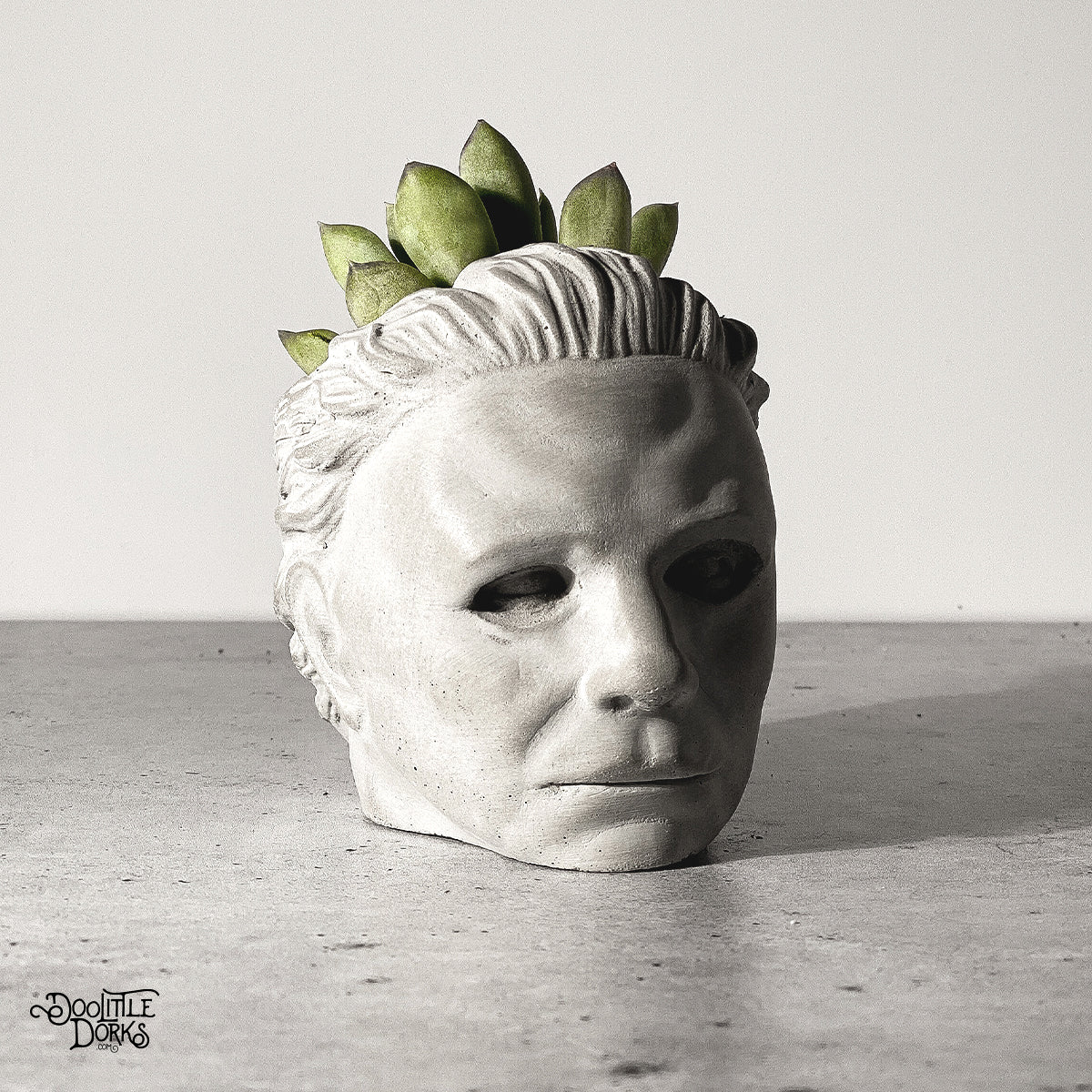 Michael Myers Concrete Planter | Small