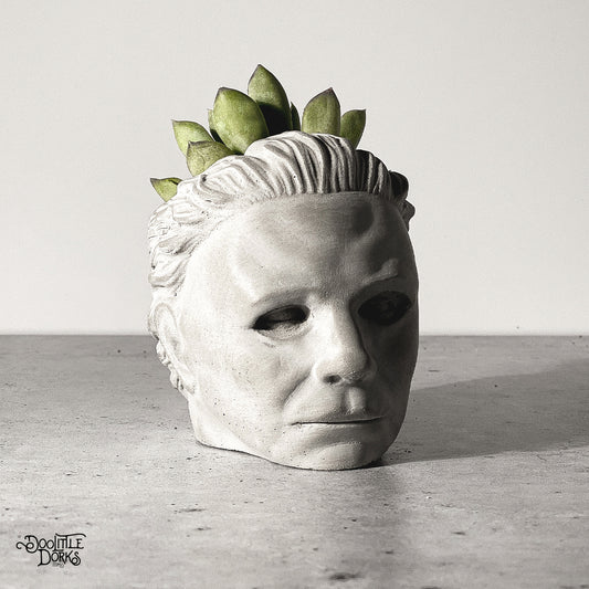 Michael Myers Concrete Planter | Small