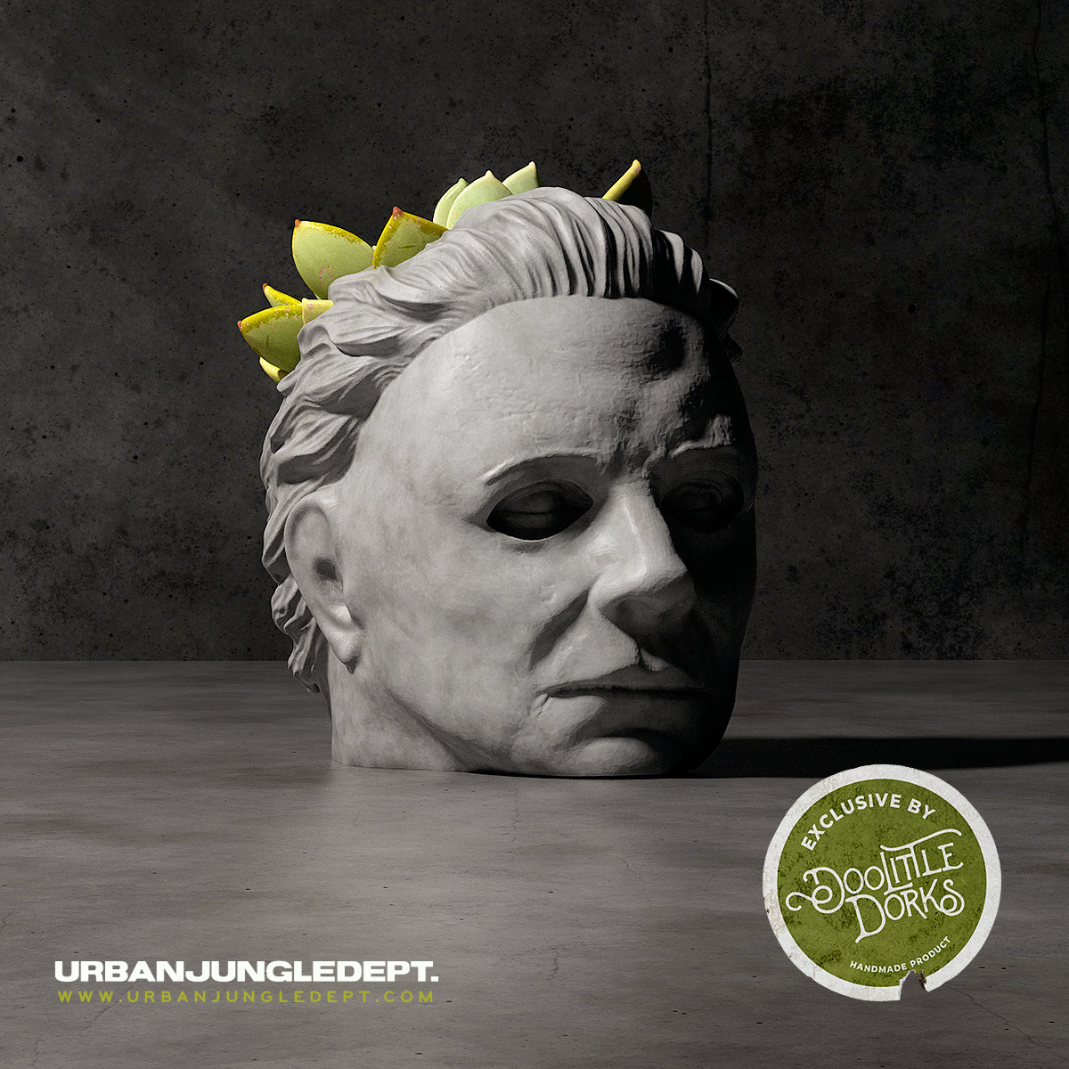 Michael Myers Concrete Planter | Small