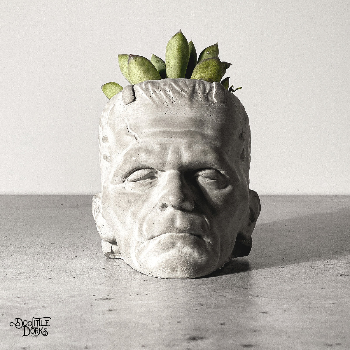 Frankenstein Concrete Planter