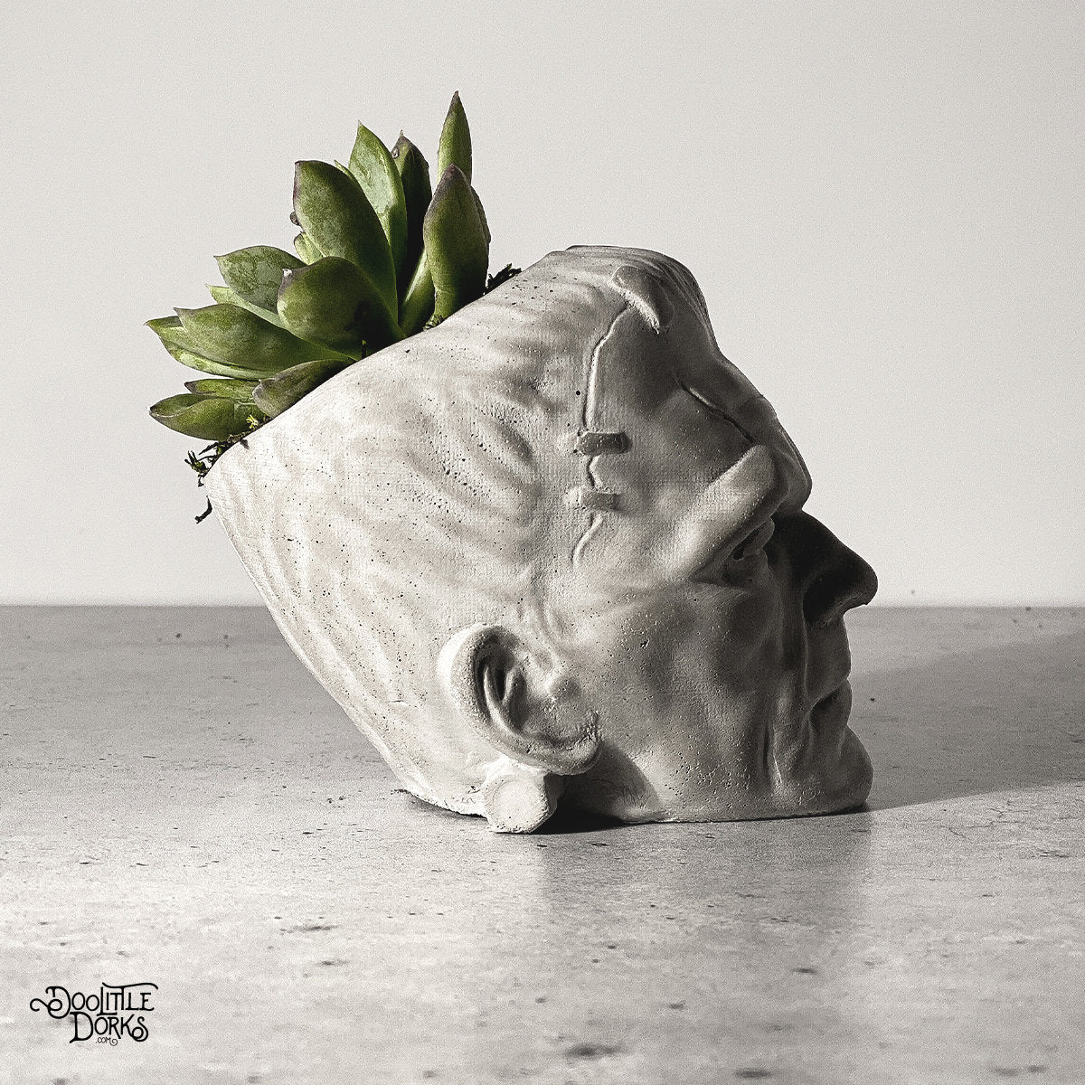 Frankenstein Concrete Planter