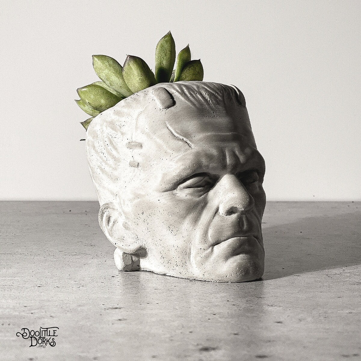 Frankenstein Concrete Planter