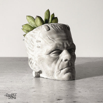 Frankenstein Concrete Planter