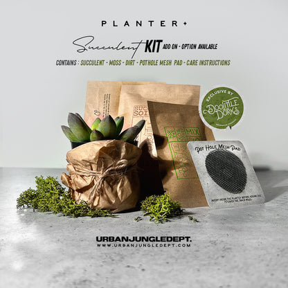 frankenstein succulent Frankenstein Concrete Planter – Urban Jungle Dept