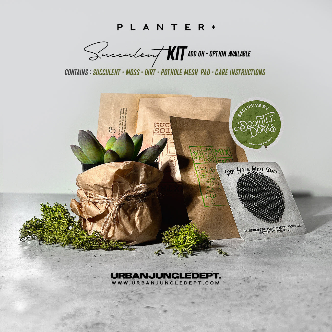 Frankenstein Concrete Planter